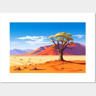 Scenery Panoramic Desert Landscape Nature Posters and Art